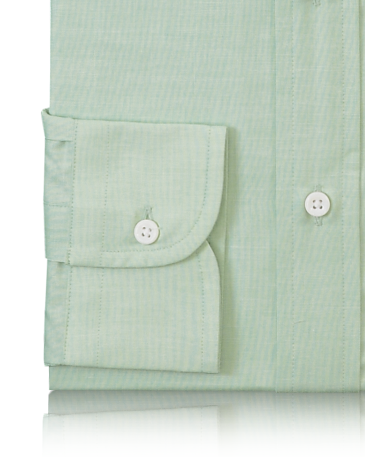 Cotton Poly: Green End On End - 3