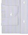 Alumo Light Grey And Purple Thin Navy Stripes