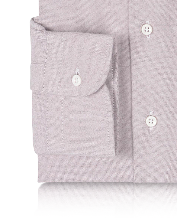 Light Pale Pink Brushed Oxford - 3