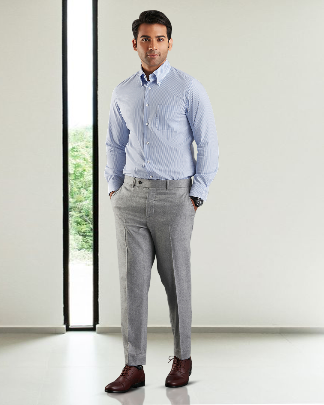 Vitale Barberis Canonico - Flannels  Light Grey Dress Pant - 4