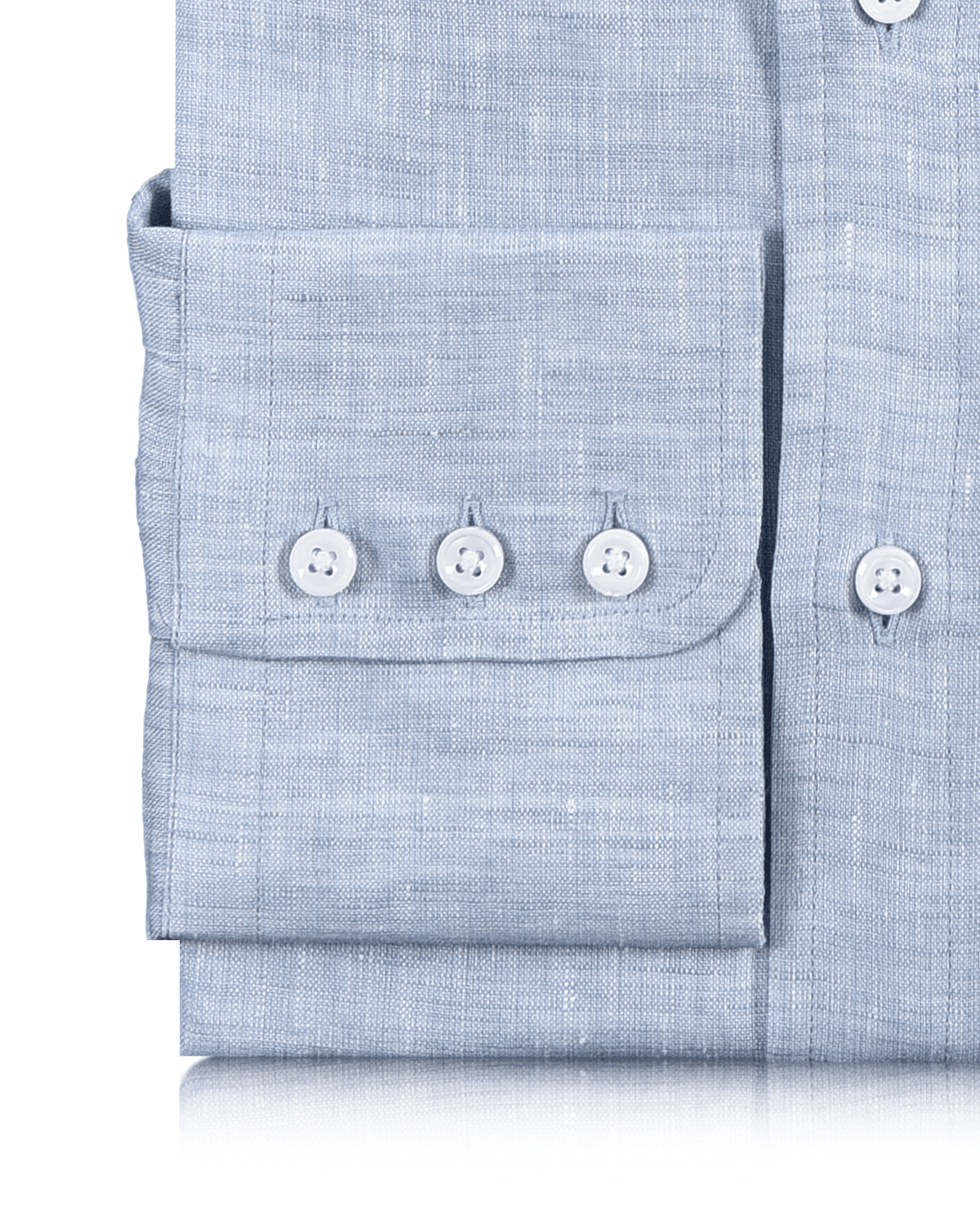 Linen: Pale Blue End on End - 3