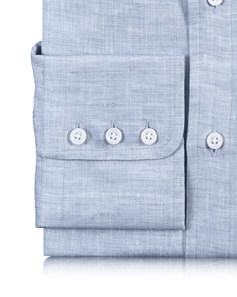 Linen: Pale Blue End on End