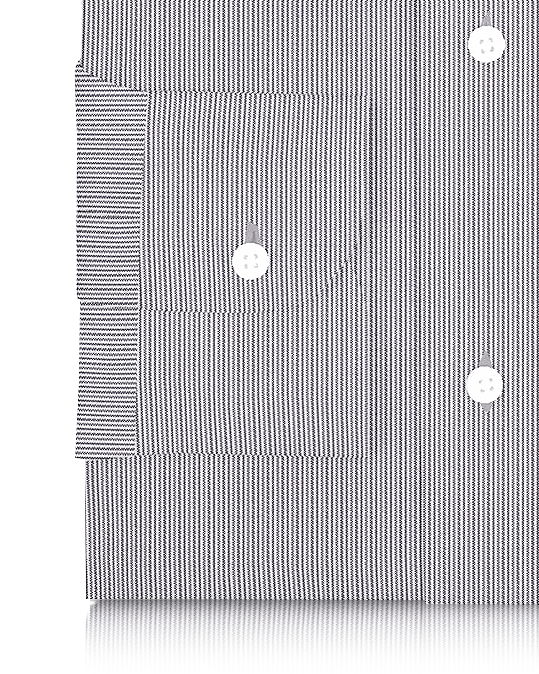 Linen: Black White Dress Stripes - 3