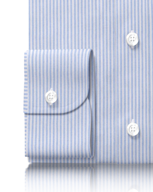 Light Blue University Stripes Oxford