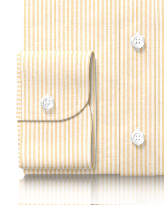 Linen: Yellow Candy Stripes