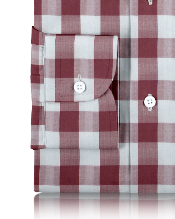 Friday Shirt: Red White Macro Gingham