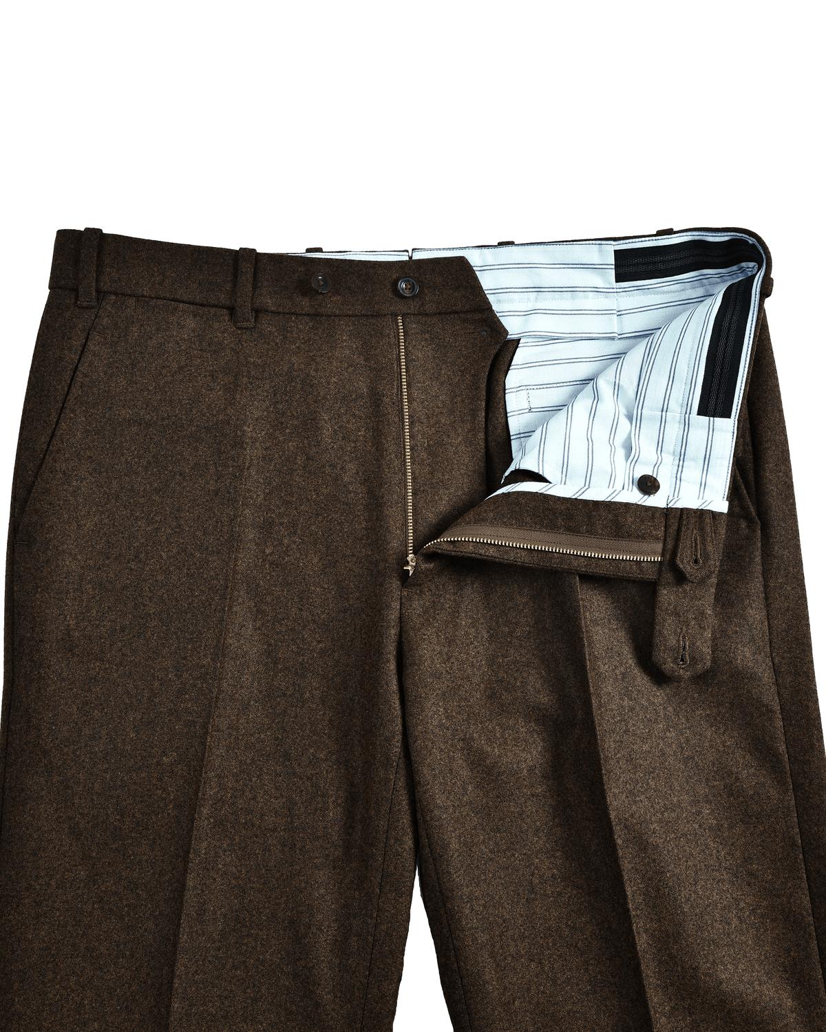 EThomas: Tobacco Brown Classic Flannel - 4