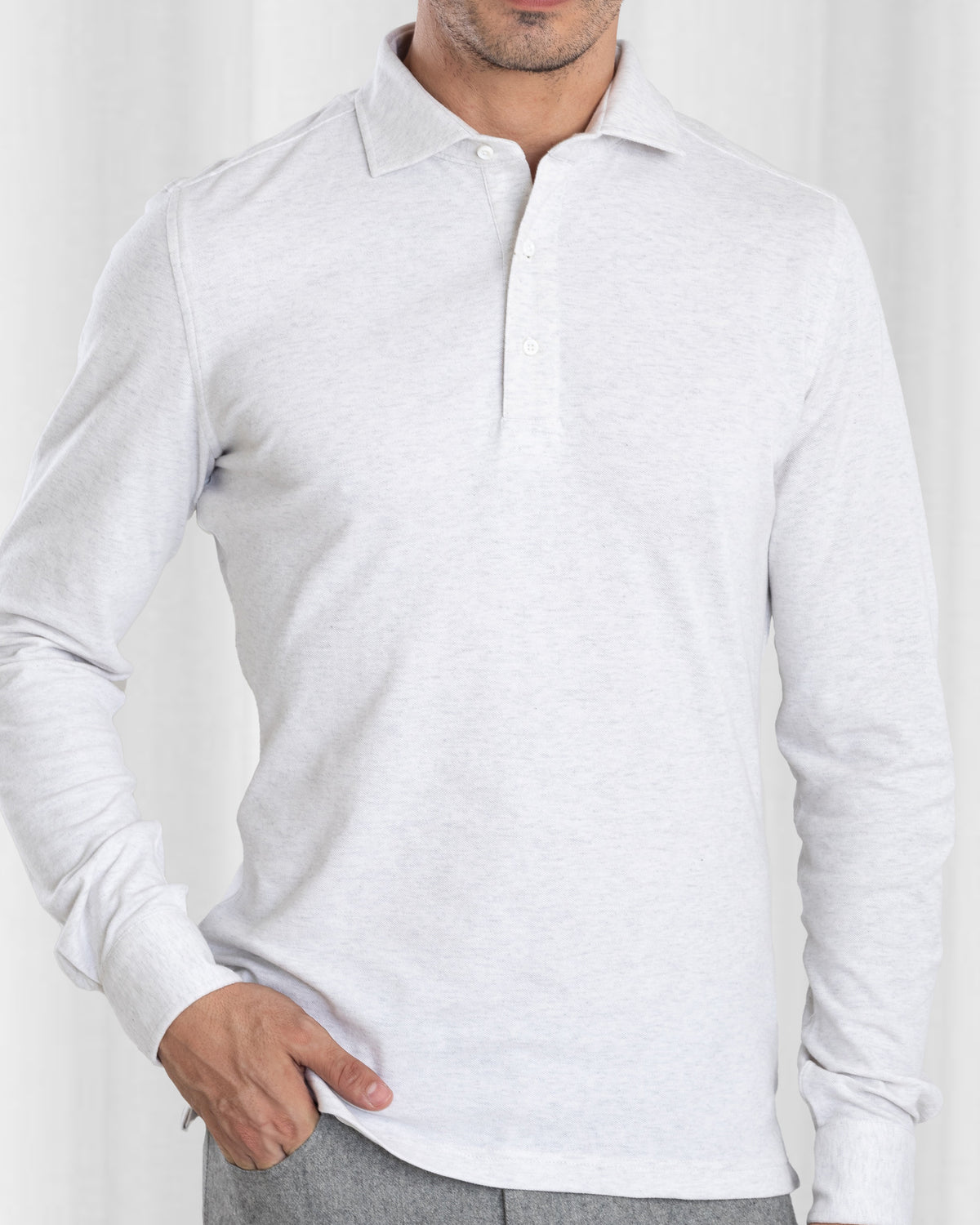 Polo Off White Heather - 1