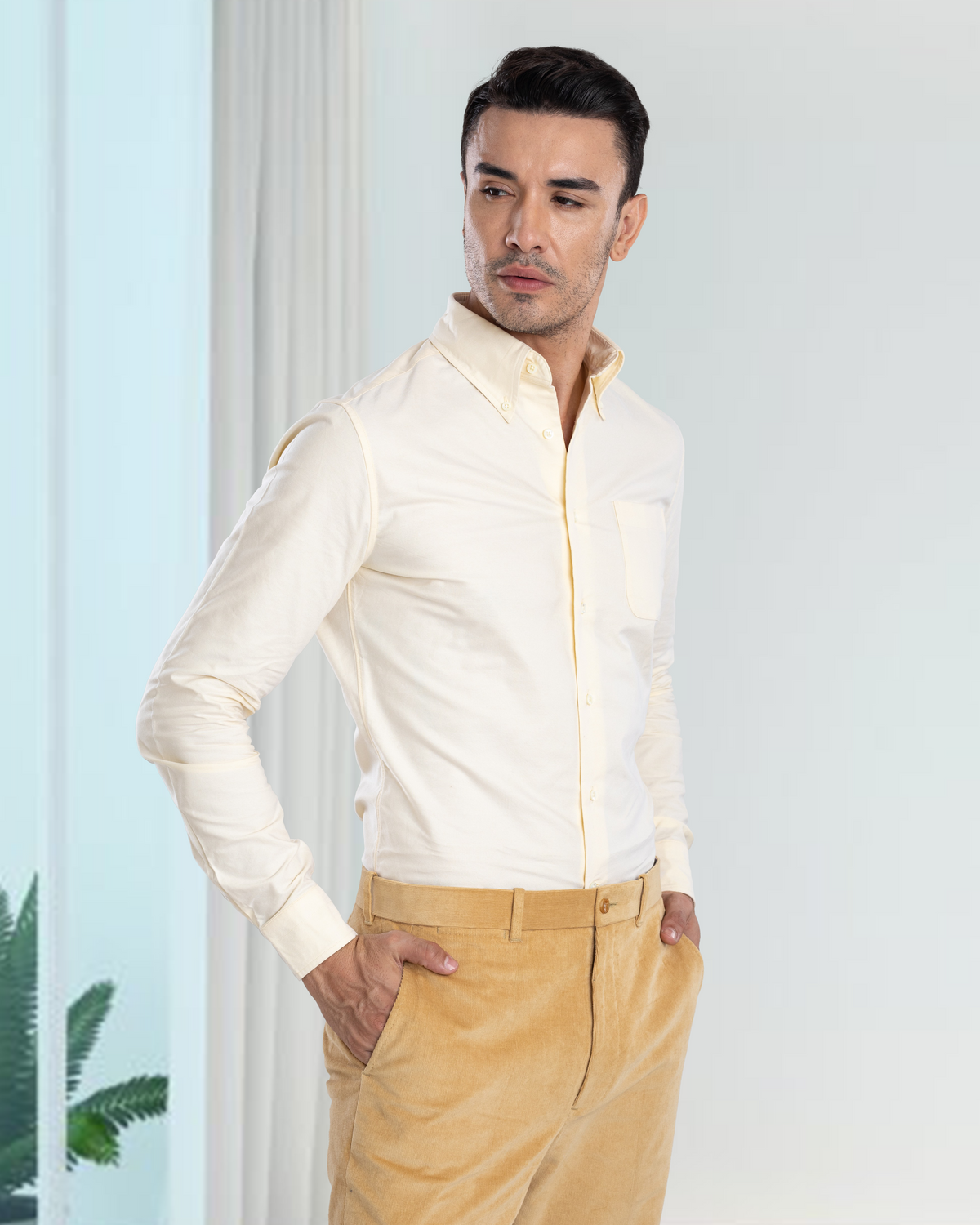 Primrose yellow 21 Wale Needle Cord - 5