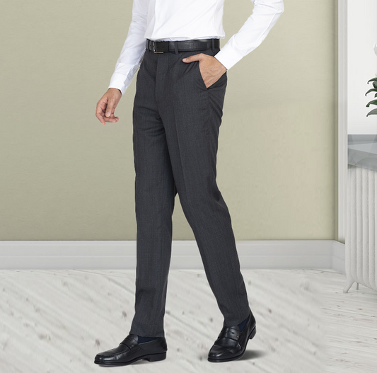 Washable Wool Pants: Dark Grey