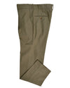 Pale Olive Fresco Cotton Pant
