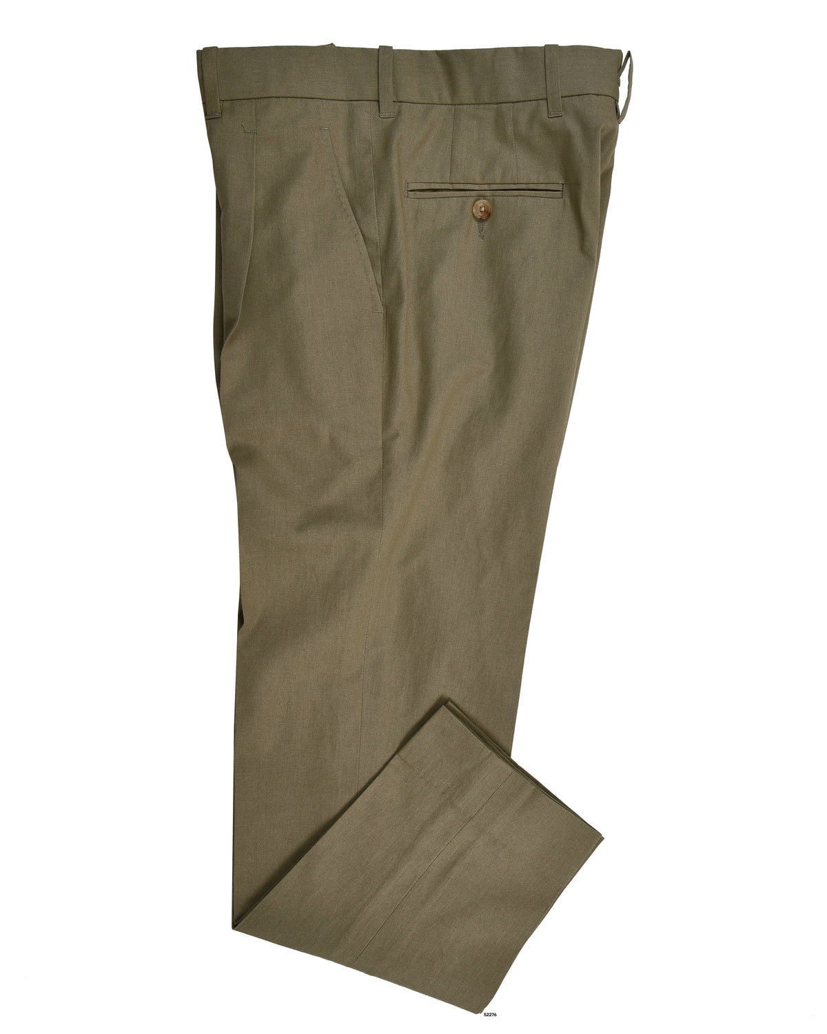 Pale Olive Fresco Cotton Pant - 1