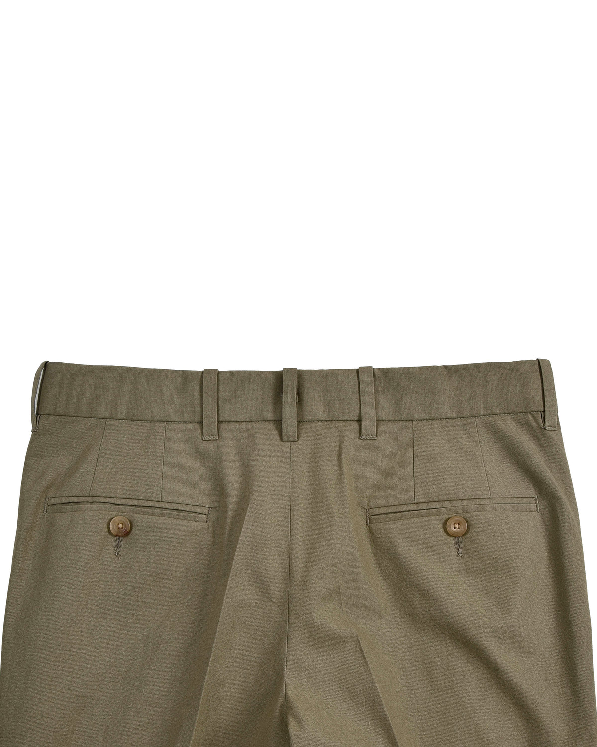 Pale Olive Fresco Cotton Pant - 6
