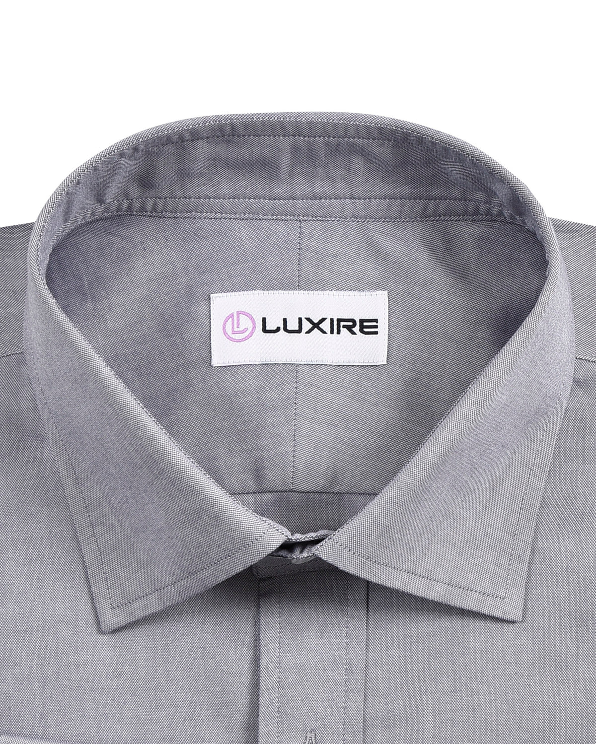 Slate Grey Oxford Dress Shirt - 2