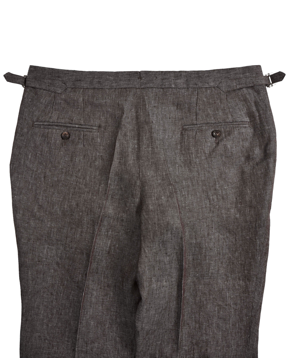 Solbiati Coffee Brown Linen Dress Pant - 6