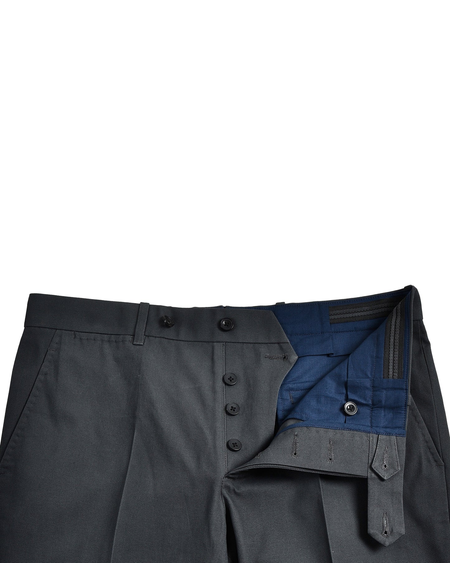 Charcoal Grey Canvas Trouser