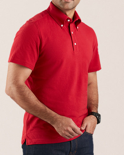 Plain Red Polo T-Shirt