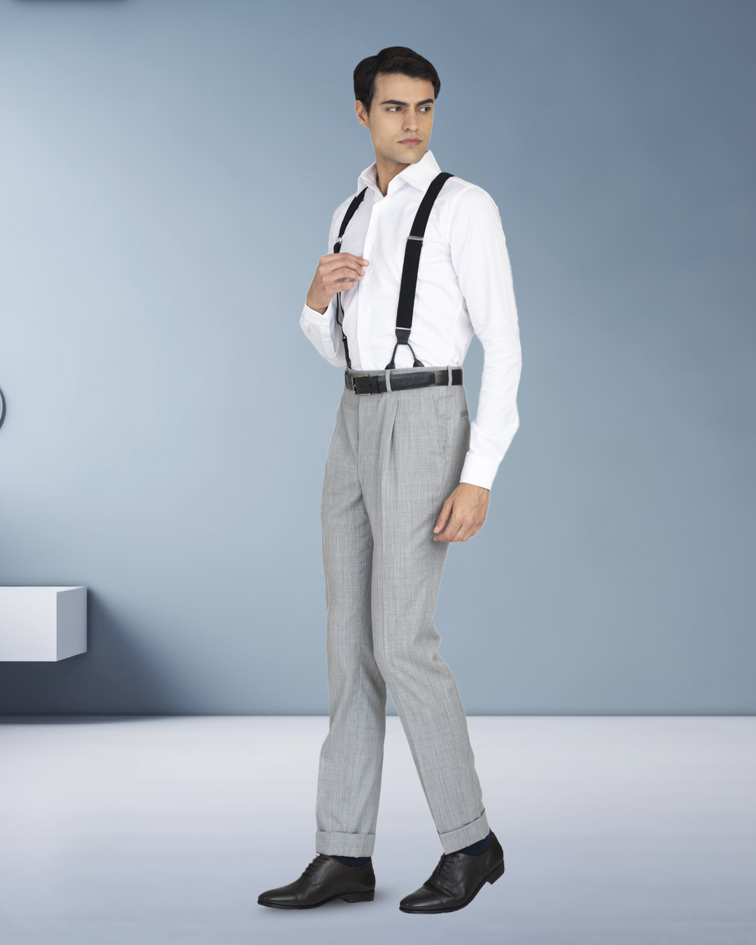 Washable Wool Grey Pant - 7