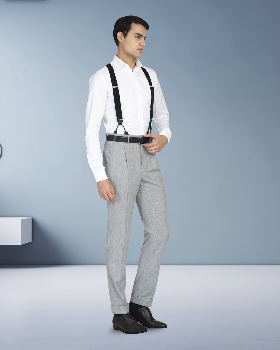Washable Wool Grey Pant - 8