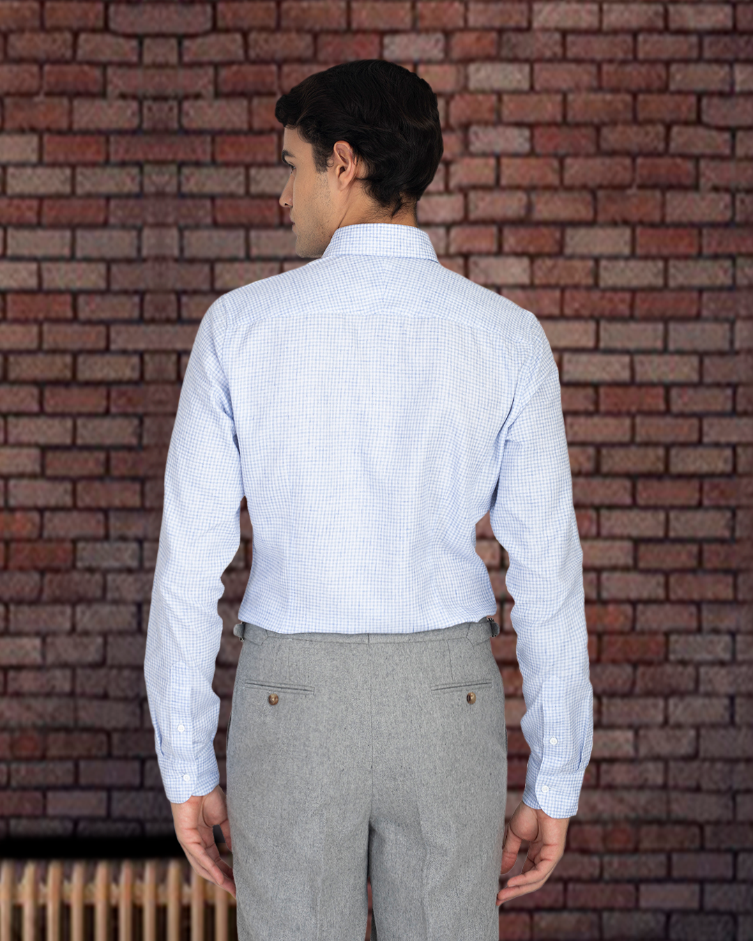 Grey & White Tattersall - 8