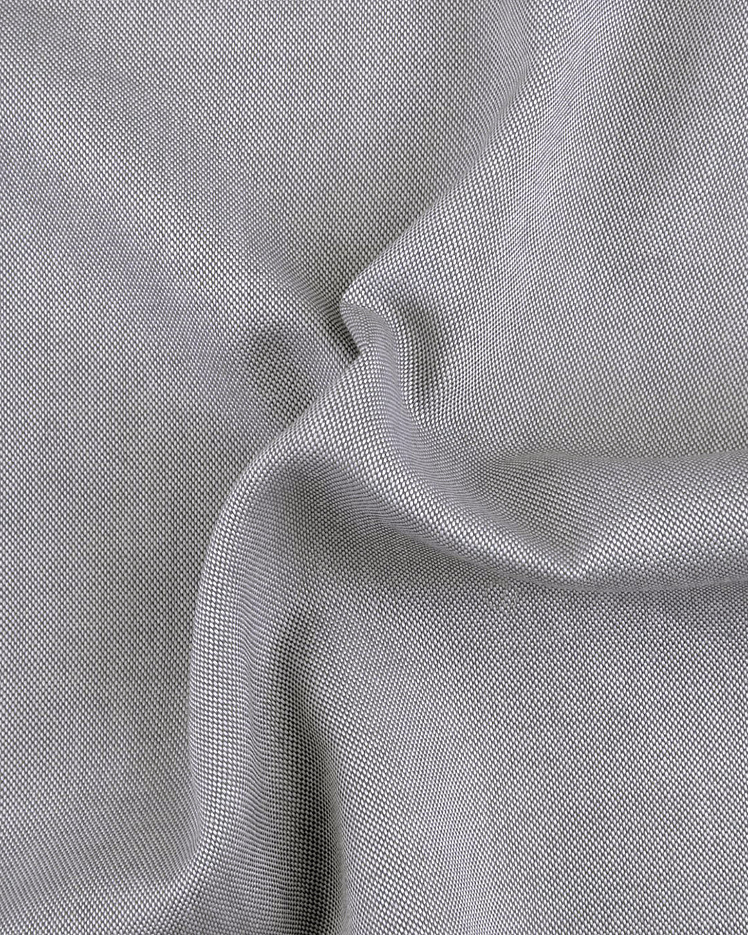 Slate Grey Oxford Dress Shirt - 4