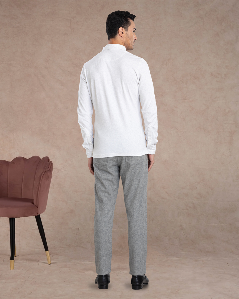 Grey Wool Jeans