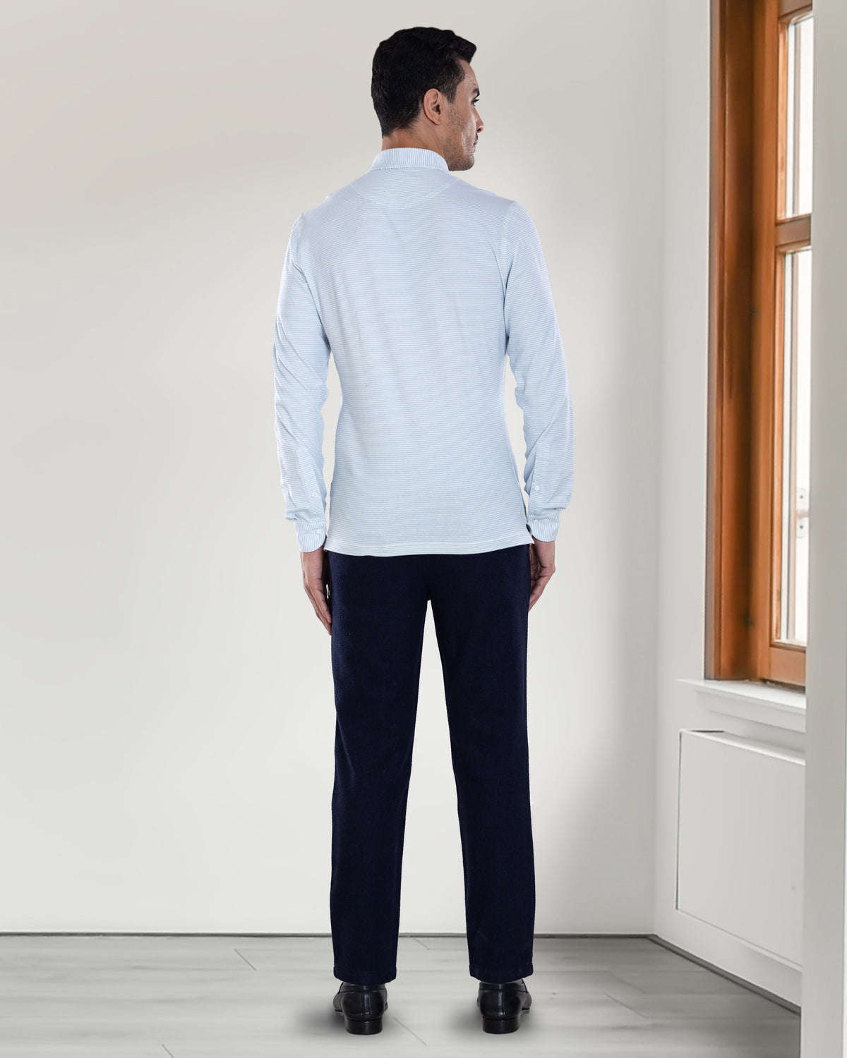 Navy Wool Chino - 6