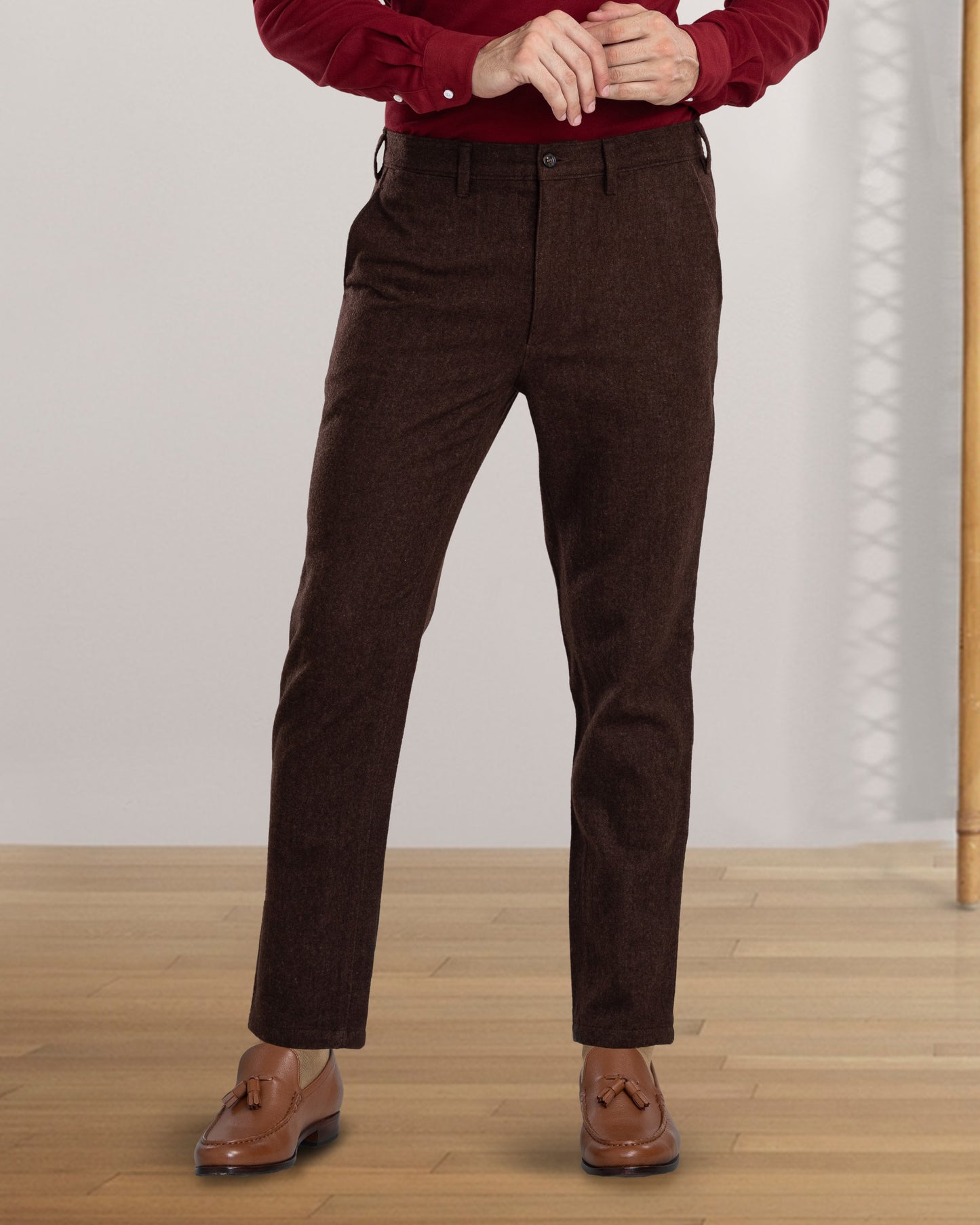 Brown Wool Chino