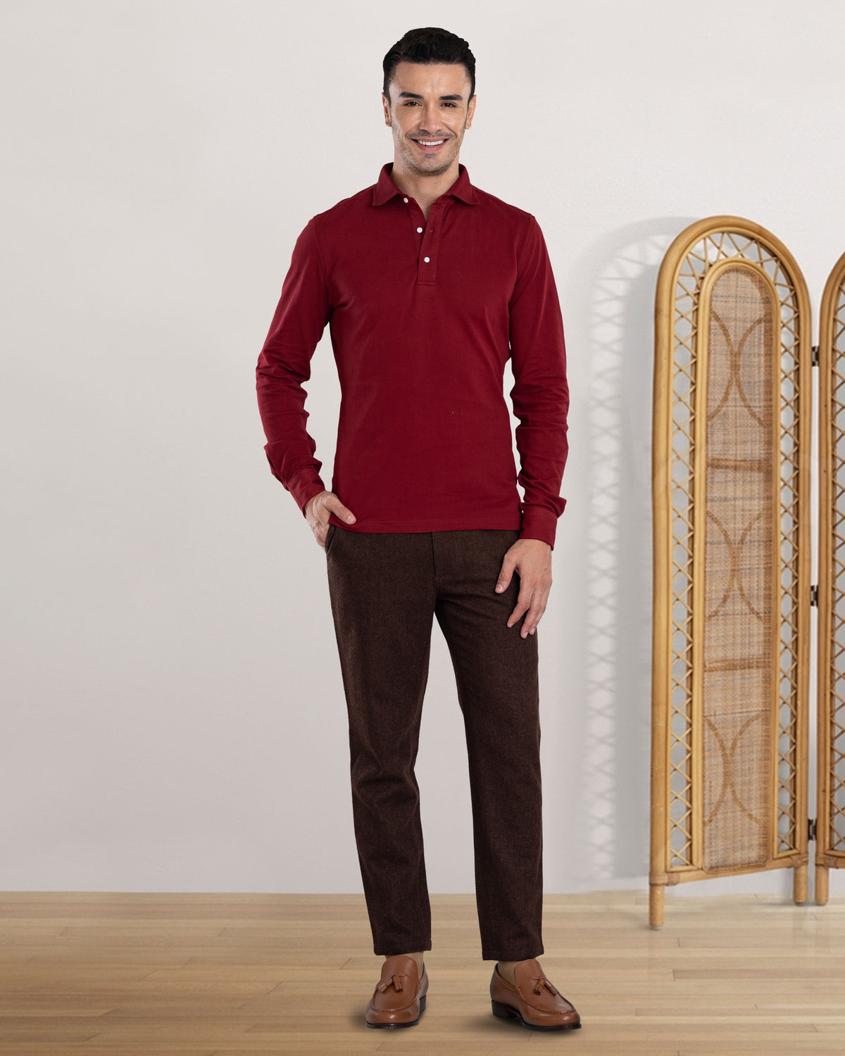 Brown Wool Chino - 4