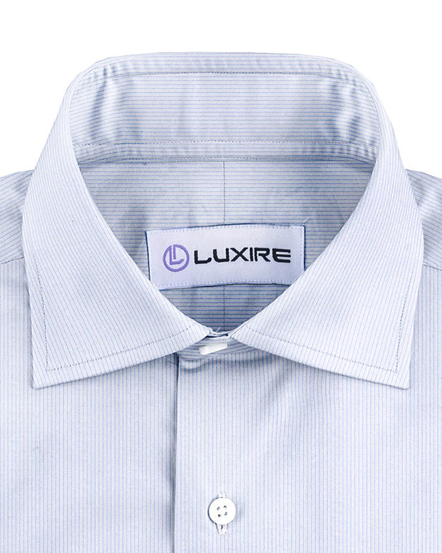 Blue Pinstripes Dress Shirt - 2