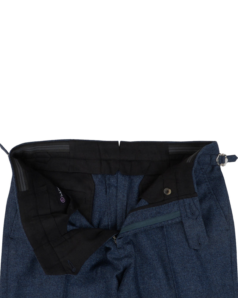 EThomas Prussian Blue Harringbone