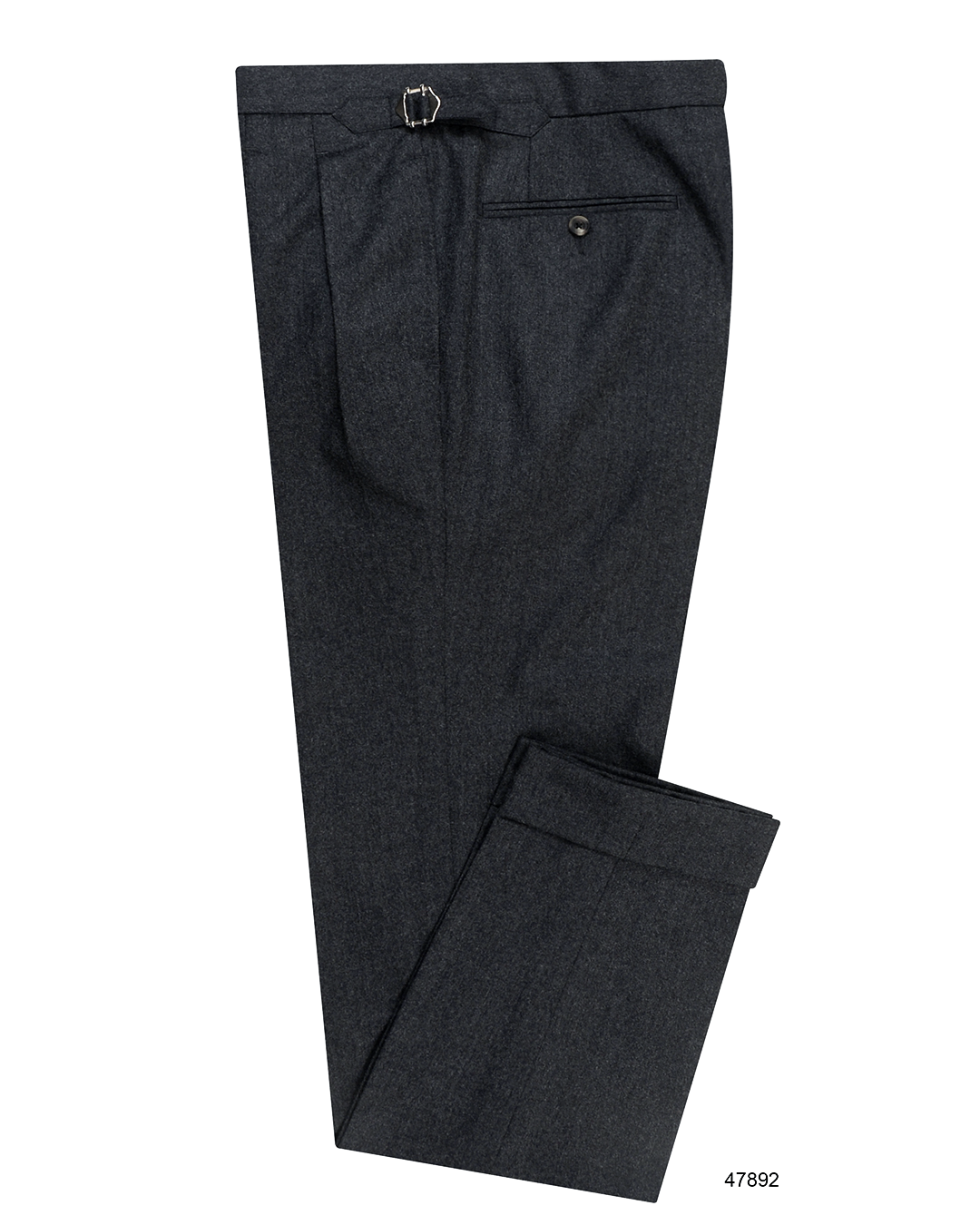 Vitale Barberis Canonico - Flannels  Mid Grey  High Waisted Pant