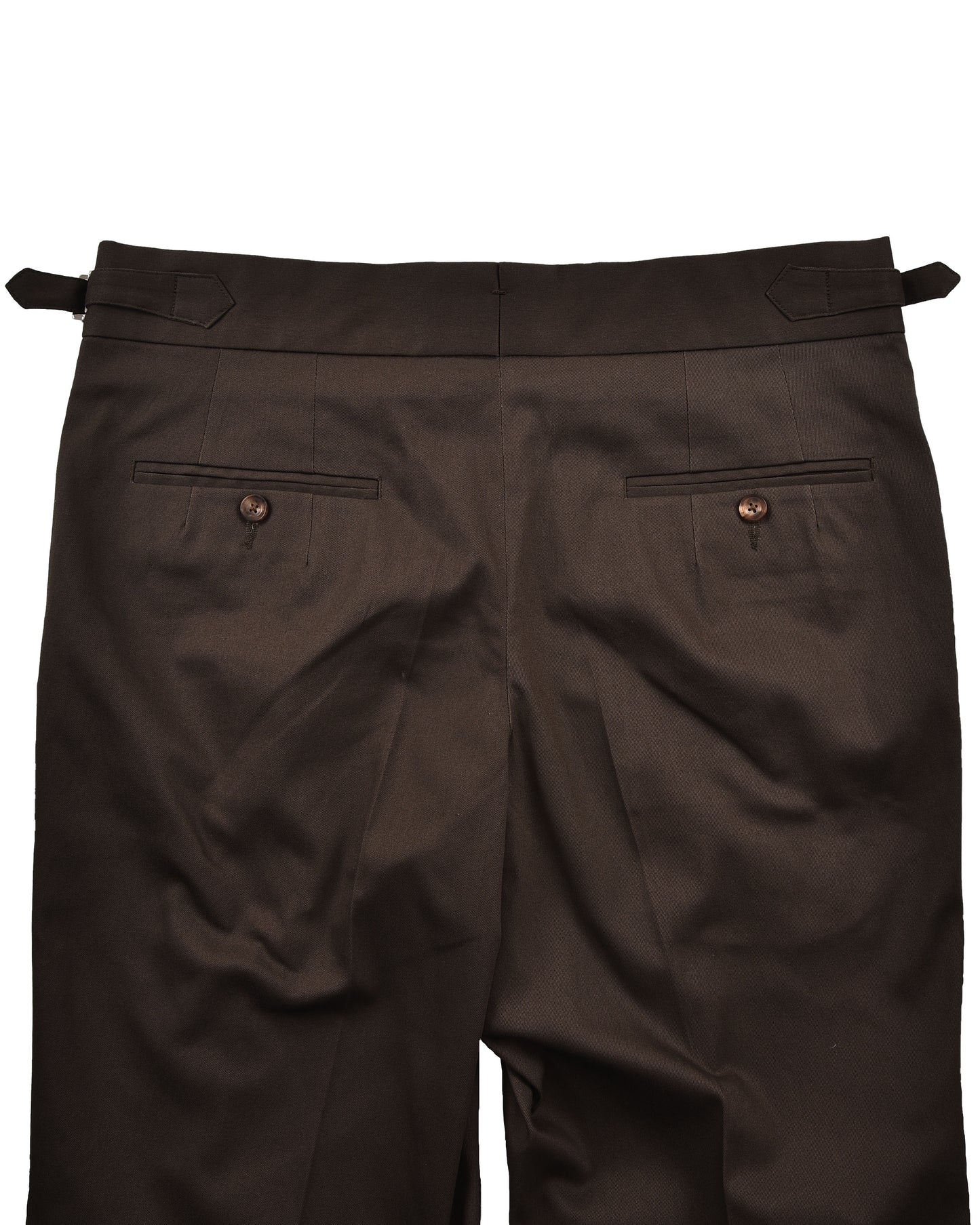 Stretchable Chino: Umber Brown Chino