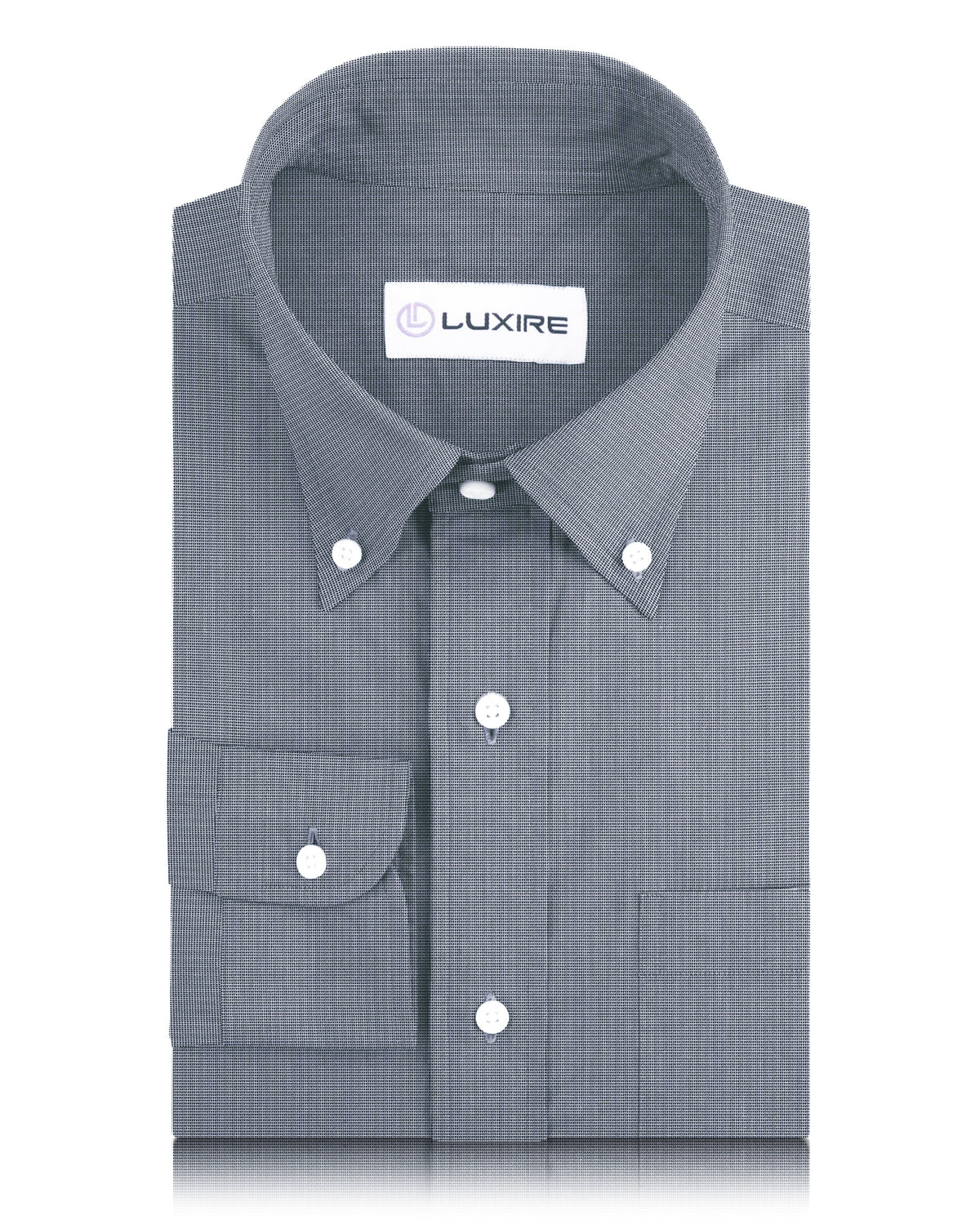 Grey End on End Shirt - 1