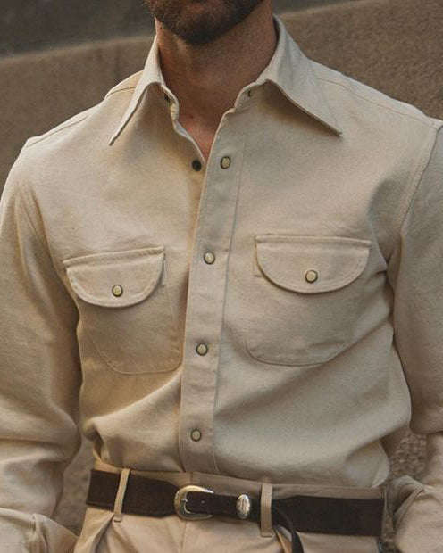 Ecru Twill Shirt - 1