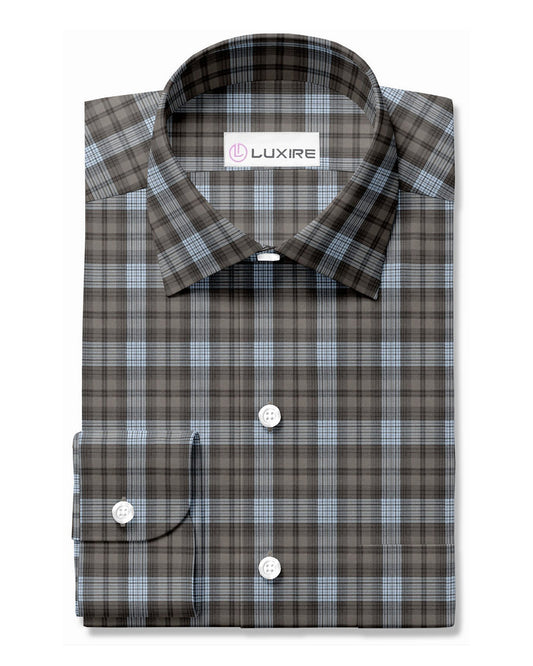 Summer Brown Grey Plaid