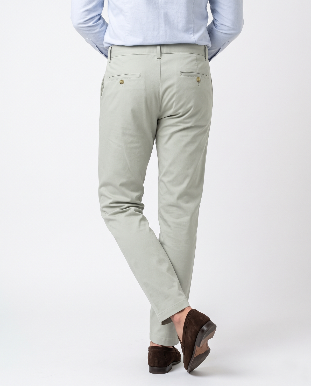 Genoa Chino Pant  Pale Green - 2