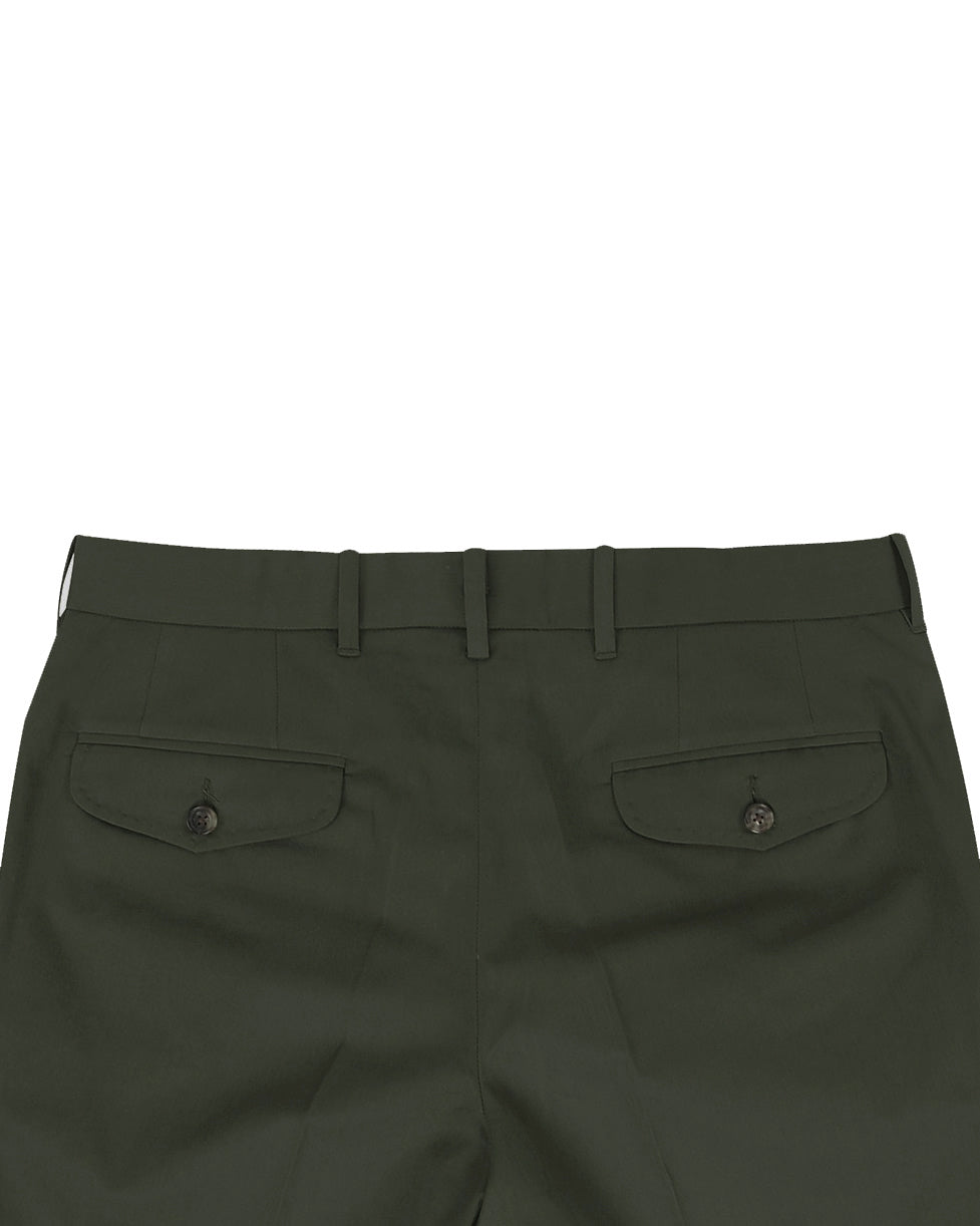 Green Cotton Dress Pant - 4