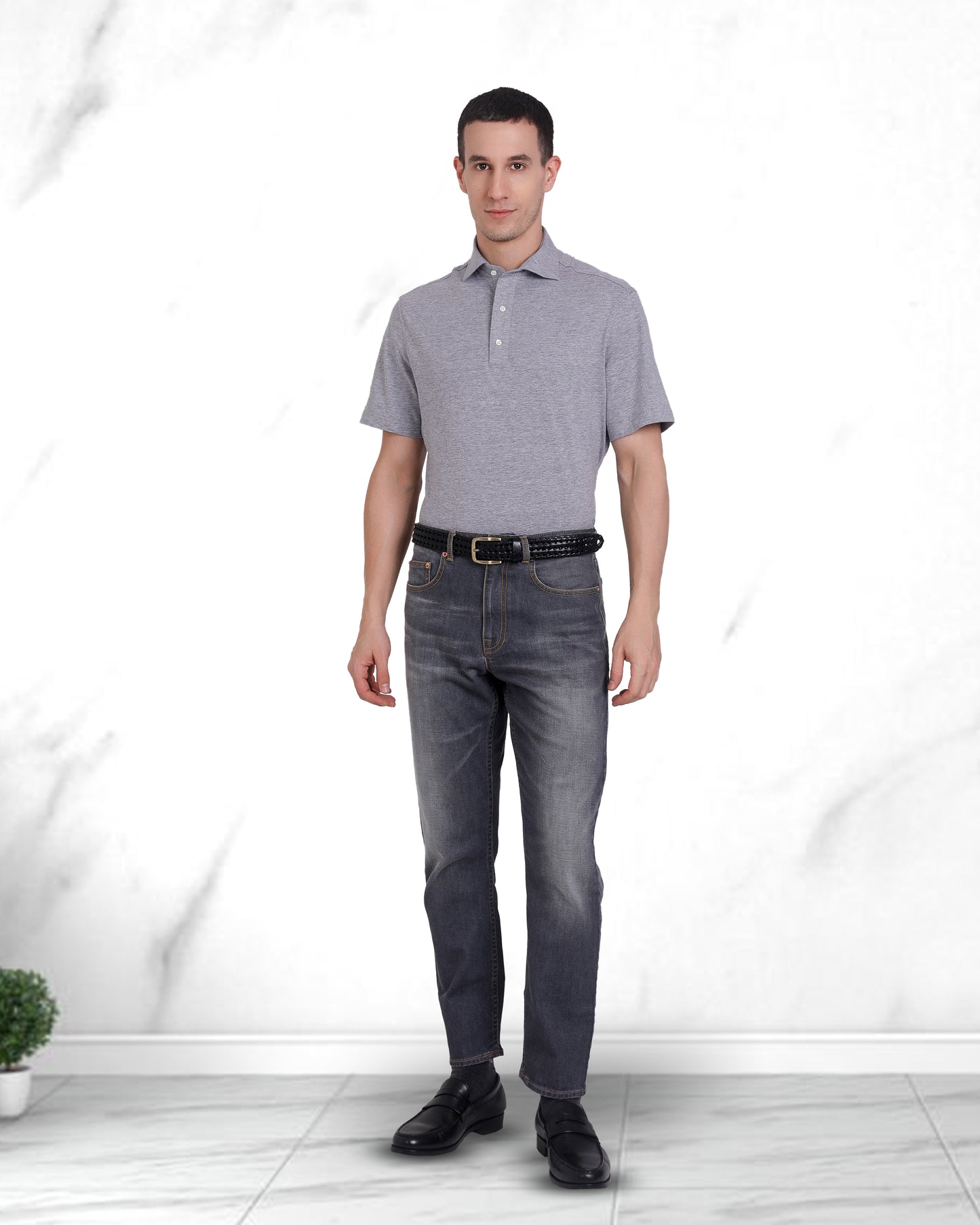 Grey Soft Polo