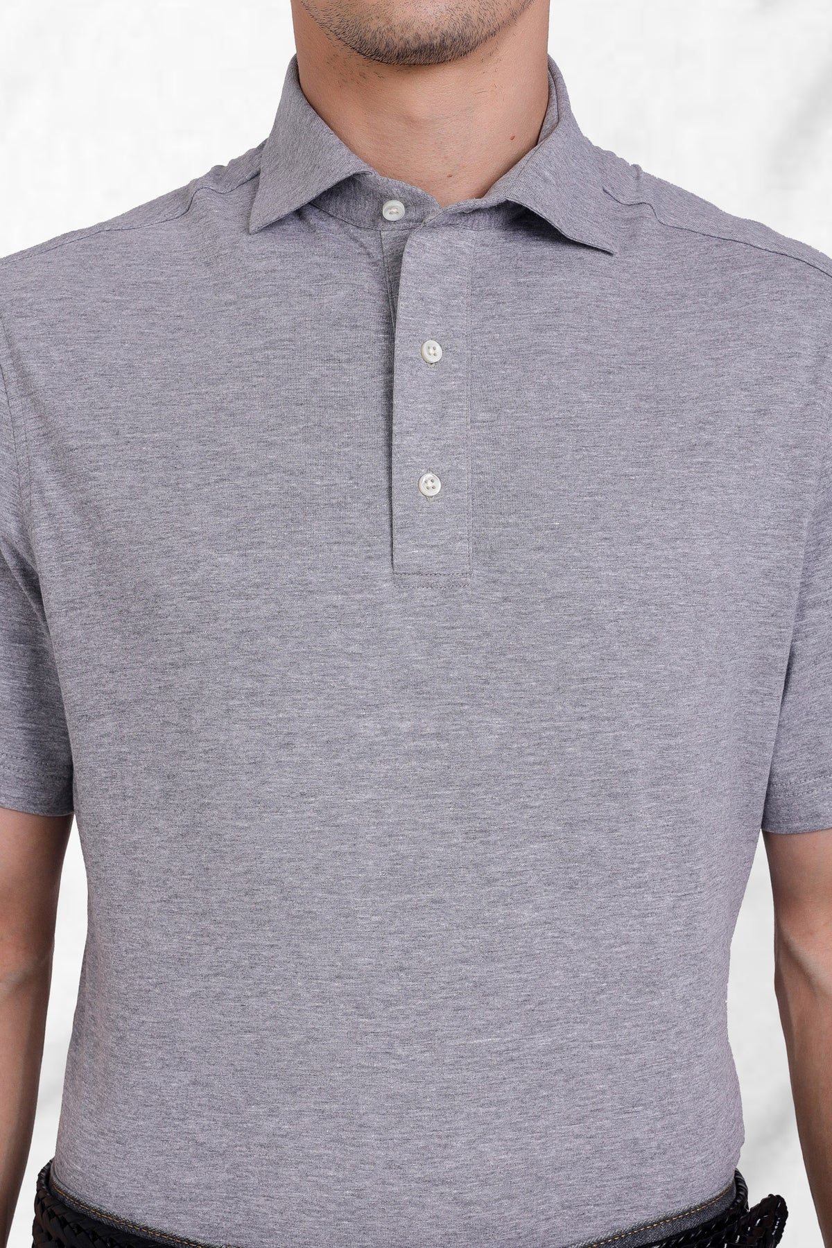 Grey Soft Polo - 3