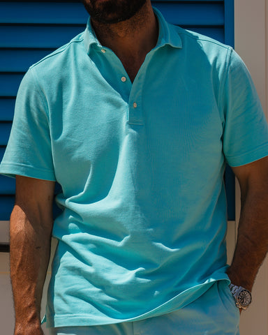 Ice Blue Polo T-Shirt