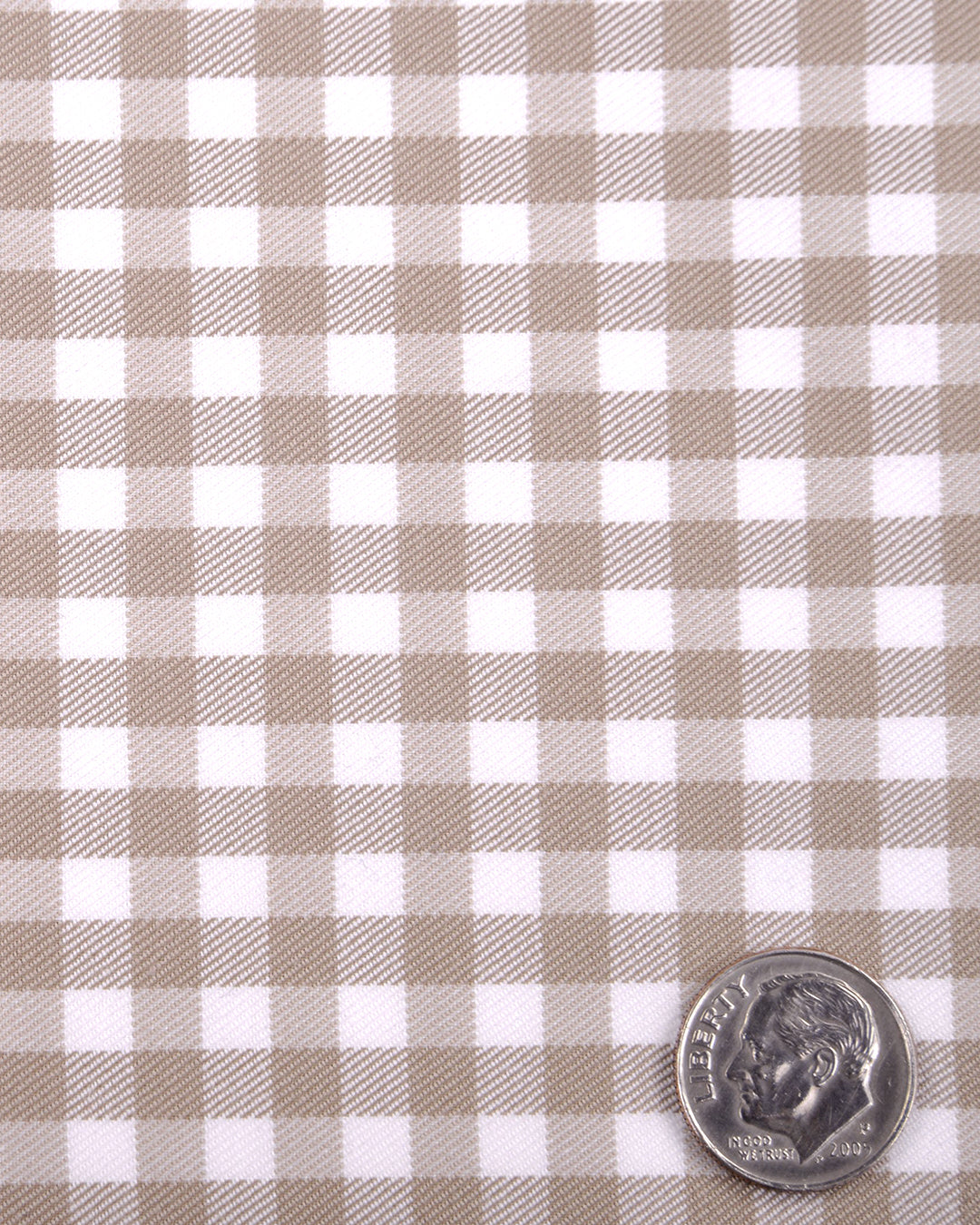 BROWN TWILL GINGHAM CHECKS