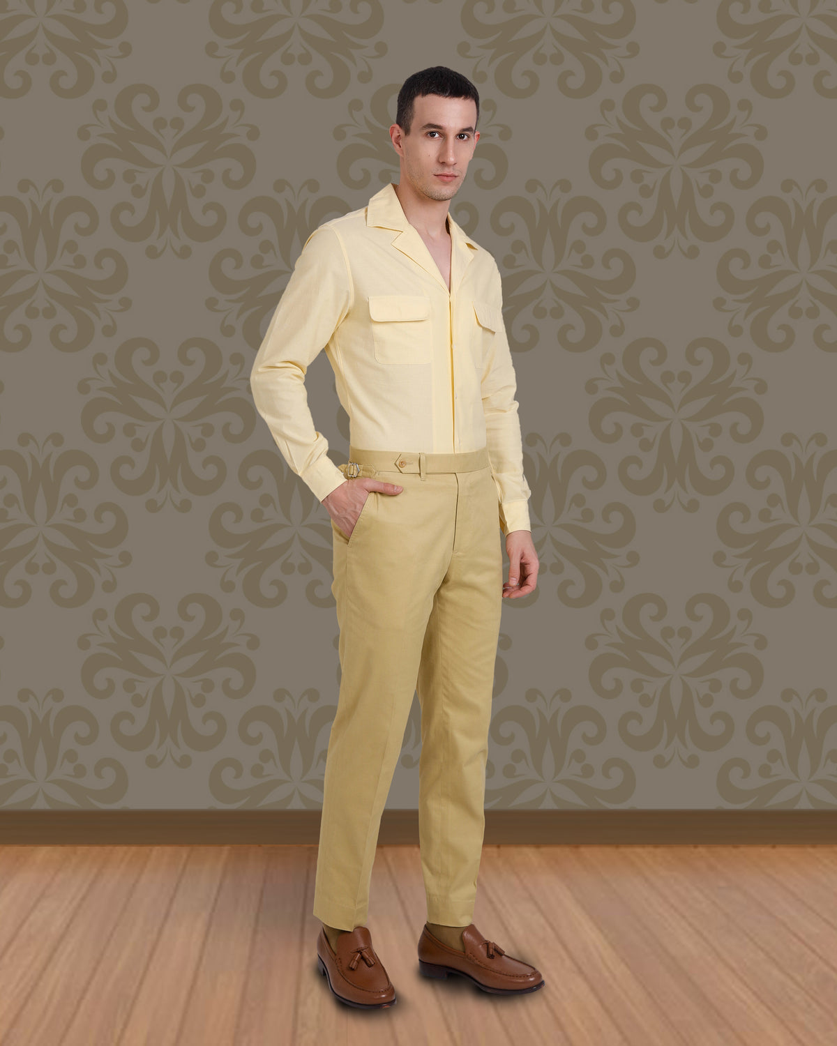Mellow Mustard Soft Twill Dress Pant - 2
