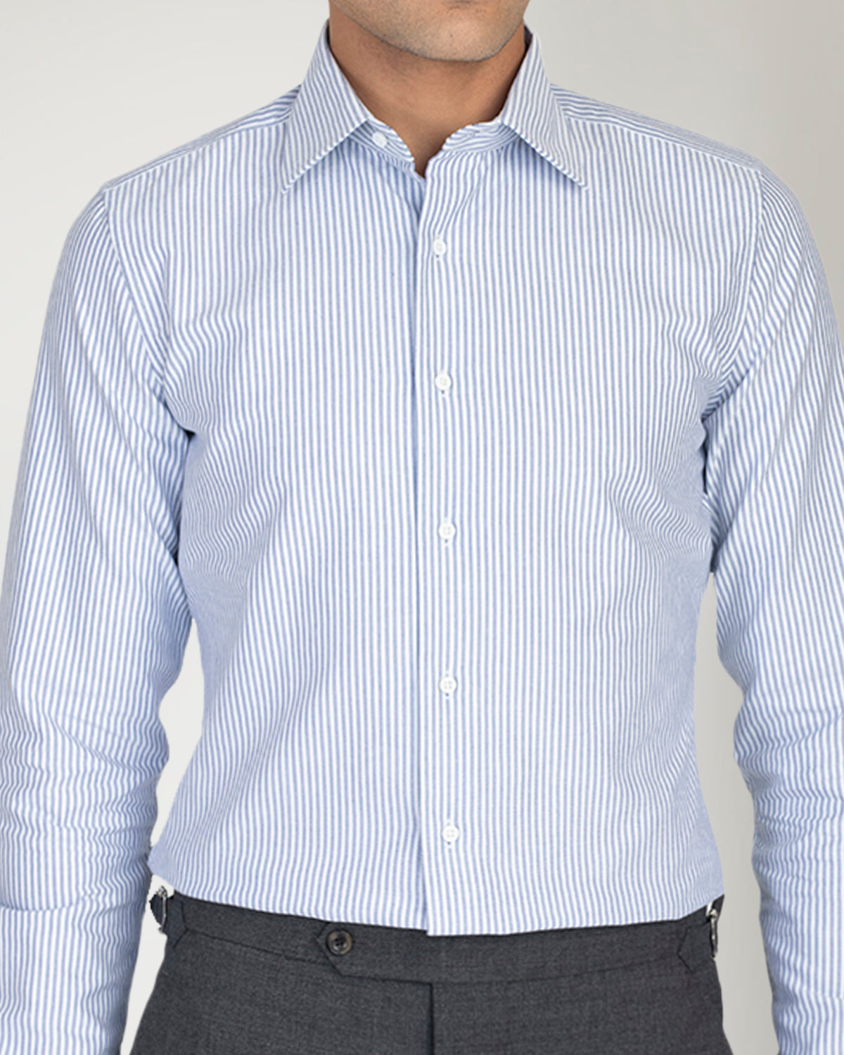 Navy University Stripes Oxford - 1