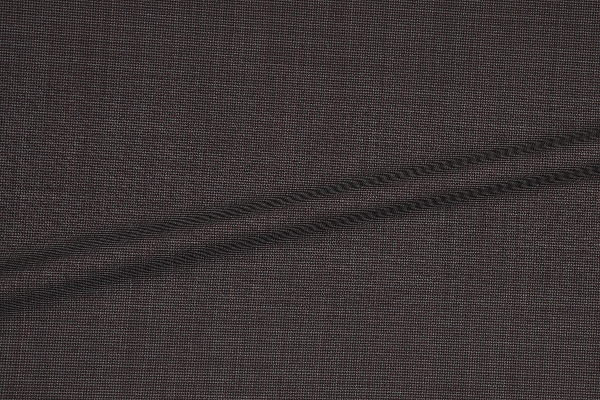 Loro Piana: Maroon Off-white Nailshead - 2
