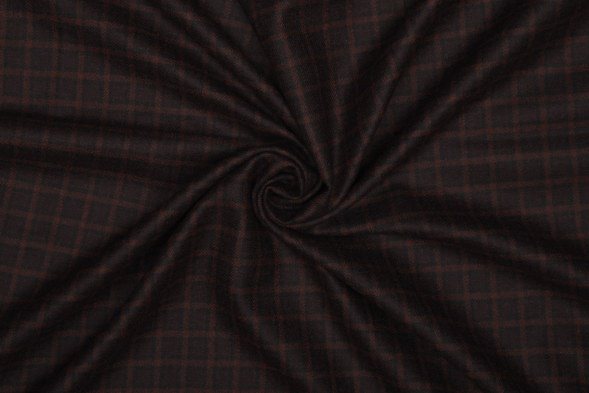 Drapers Brown Macro Checks Pants - 6