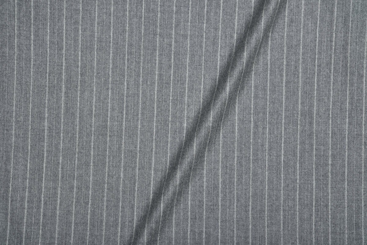 VBC Granite Grey Striped Wool Pants - 3