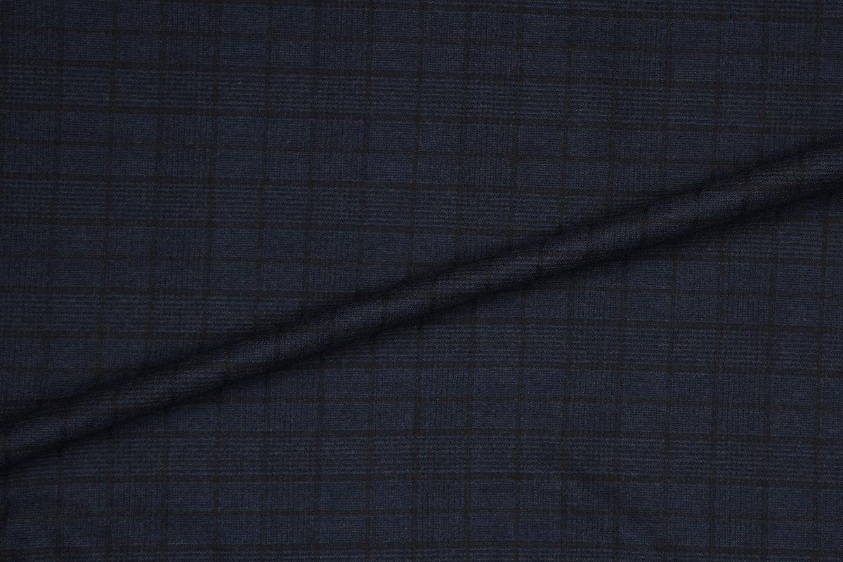 VBC Dark Blue Checks Pants - 3