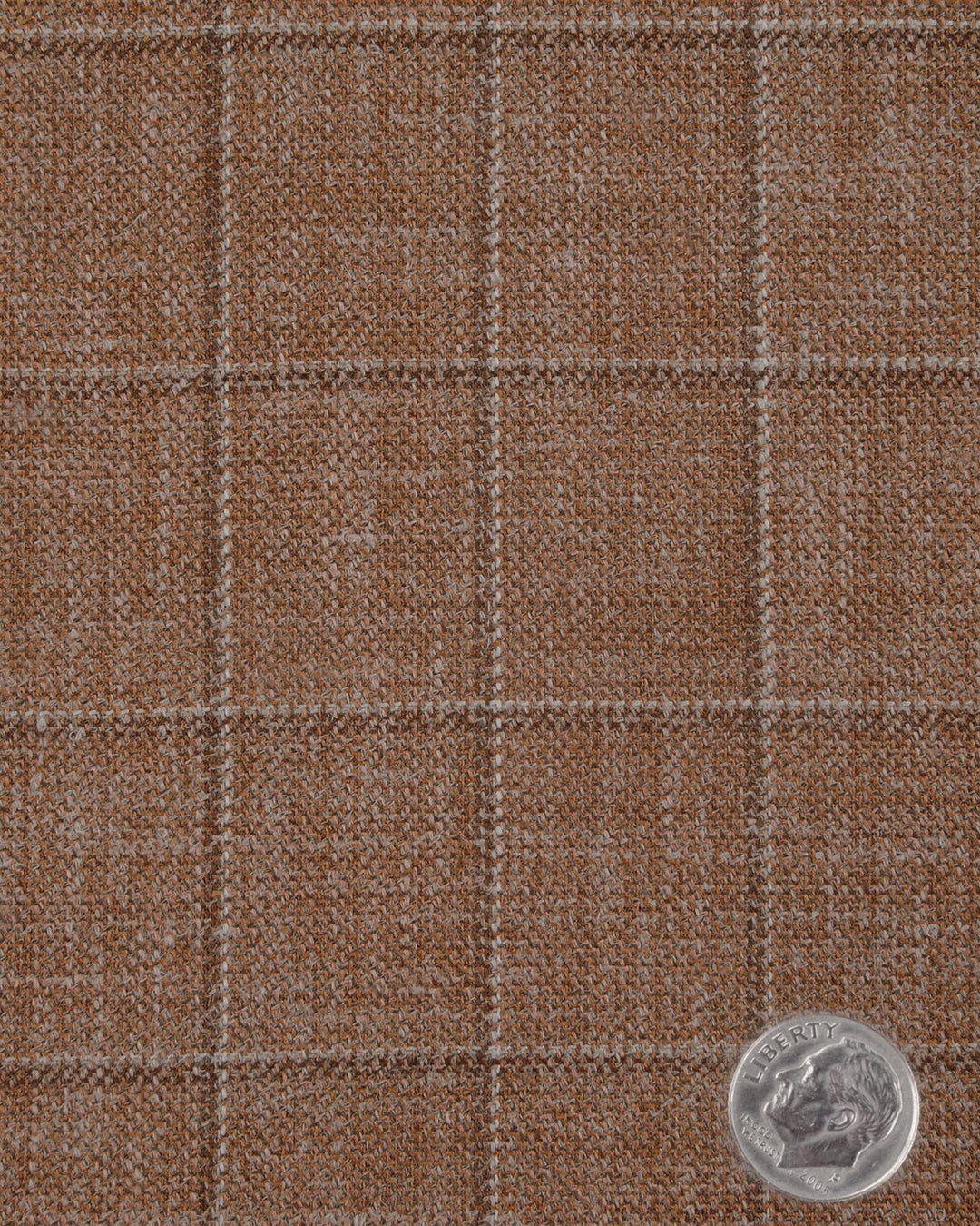 EThomas Burn Orange Tattersal plaid Jacket - 3