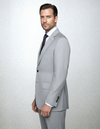 Washable Wool Suit: Light Grey